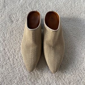Woven Canvas Mules